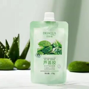 BIOAQUA Natural Aloe Vera Moisturizing Gel Mask After Sun Repair Aloe Vera Facial Mask 170g