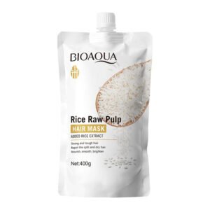 BIOAQUA Rice Raw Puip Nourishing Hydrating Rice Hair Mask Hair Care & Treatment Repair Dry Damaged Hair Deeply Nourishing Hydrating Rice Hair Mask BQY09883