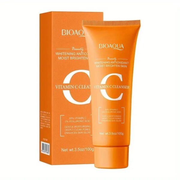 Bioaqua Vitamin C Cleanser Face Wash Whitening Moisturizing Brighten Refreshing Oil Control Face Wash 100g BQY18885