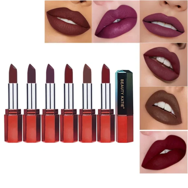 Beauty Katie 6‑Color Lipstick Set - Image 2