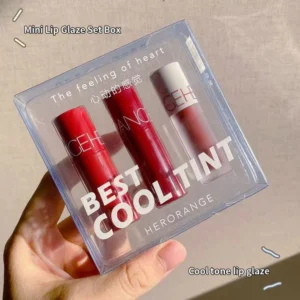 HERORANGE 3Pcs Tinted Lip Gloss