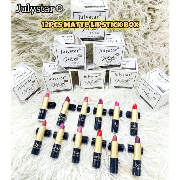 JulyStar Matte Lipstick Box Set of 12Pcs - Image 4