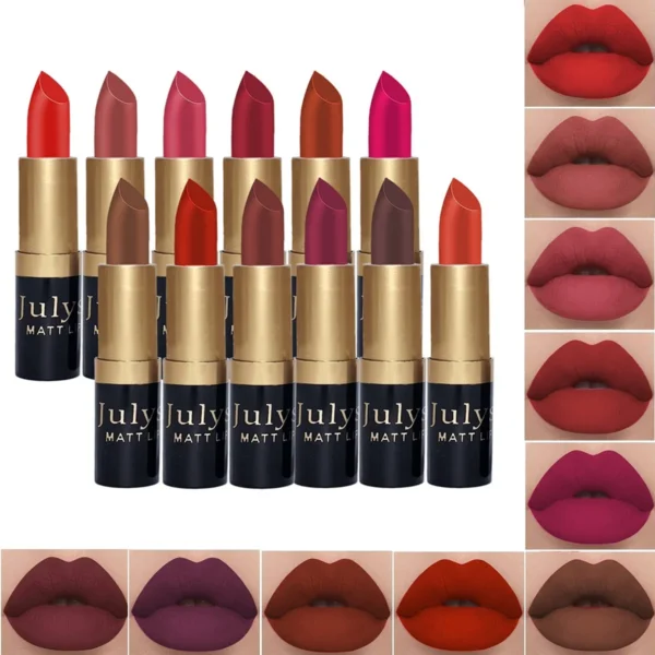 JulyStar Matte Lipstick Box Set of 12Pcs - Image 3