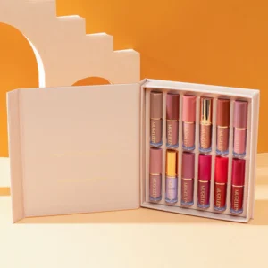 KS-ONE 12 Colors Matte Liquid Lipstick & Lip Gloss Set