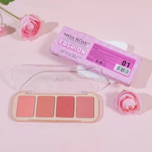 Miss Rose 4 Colour Blush On Palette