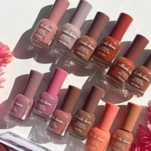 Mode Love Pack Of 12 Nail Polish Attractive Nude Colors Nail Paints Permanent