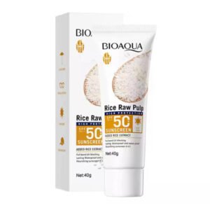 BIOAQUA Rice Raw Pulp Sunscreen Beauty Women Body Lotion SPF 50+ Whitening Moisturizing Soothing Uv Perfect Sun Cream Sun Protection BQY09890