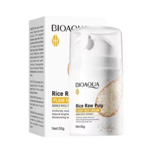 BIOAQUA Rice Raw Pulp Plain Face Cream Deep Hydration Tender And Smooth Brightening Whitening Moisturizing Face Cream BQY09906