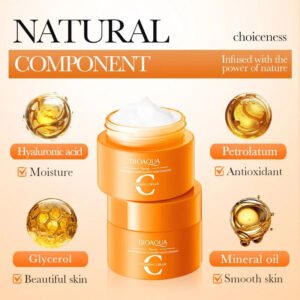 Bioaqua Vitamin C Face Cream Whitening Moisturizing Brighten Nourishing Refreshing Improve Dull Skin Face Whitening Cream 60g BQY18922